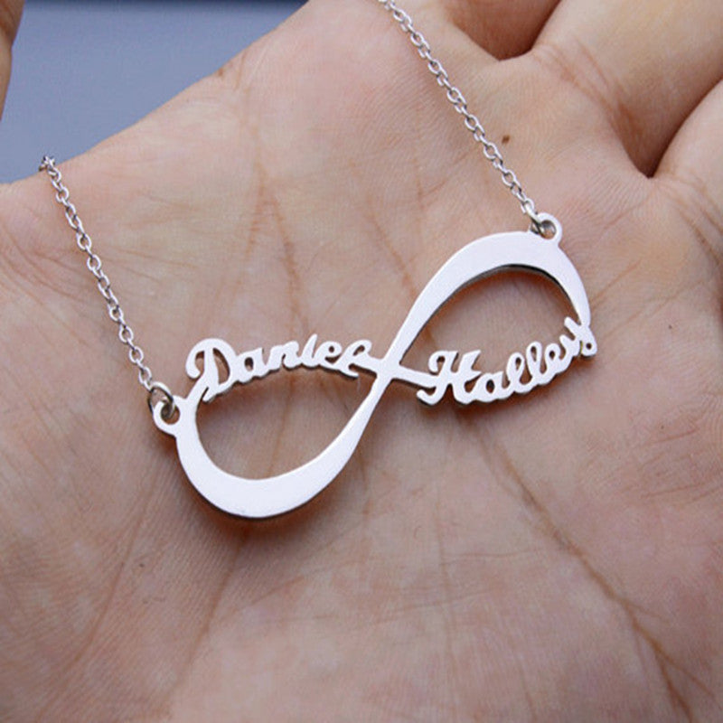 lovers Name infinity Pendant