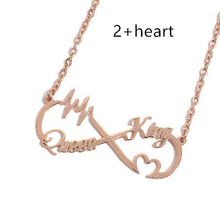 lovers Name infinity Pendant