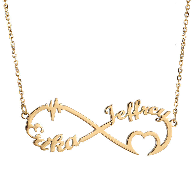 lovers Name infinity Pendant