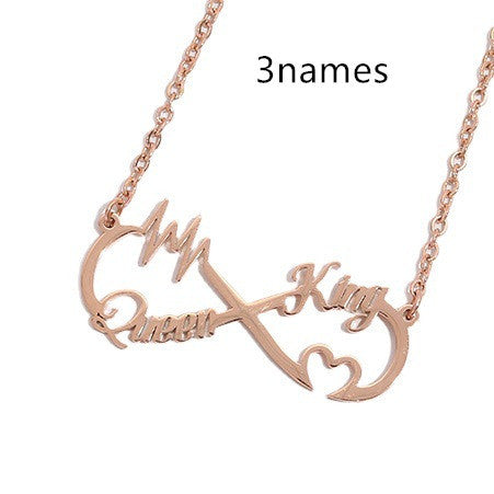 lovers Name infinity Pendant