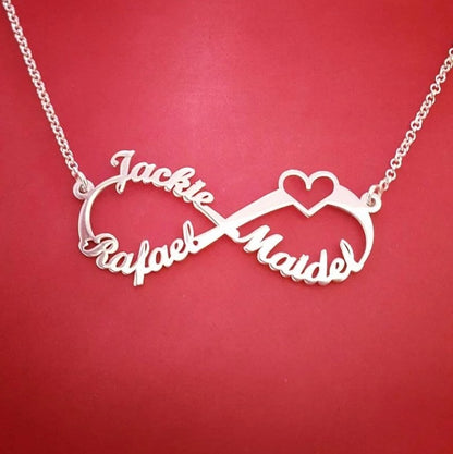 lovers Name infinity Pendant