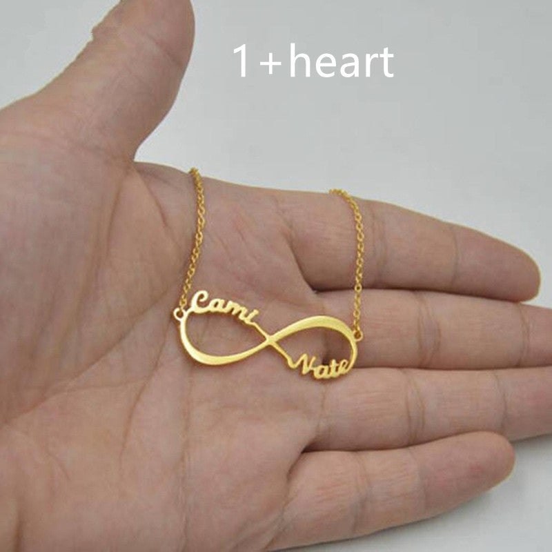 lovers Name infinity Pendant