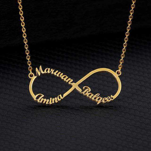 lovers Name infinity Pendant